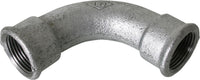 Coude long femelle x femelle type 2 en fonte malléable zinguée