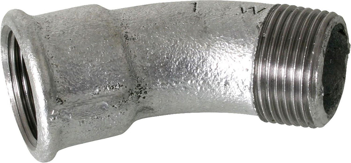 Coude long 45° Mâle x Femelle Type 40 (fonte malléable zingué)