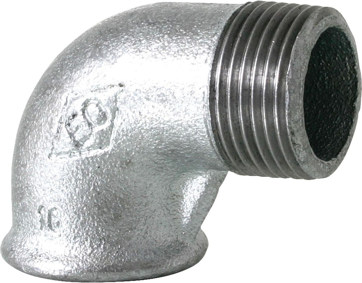 Coude 90° FF x FM Type 92 en fonte malléable zinguée