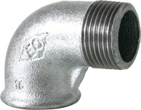 Coude 90° FF x FM Type 92 en fonte malléable zinguée
