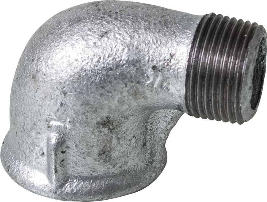 Coude réduit 90° (Femelle x Mâle) Type 92R en fonte malléable zinguée