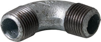 Coude 90° mâle/mâle Type 94 en fonte malléable zinguée