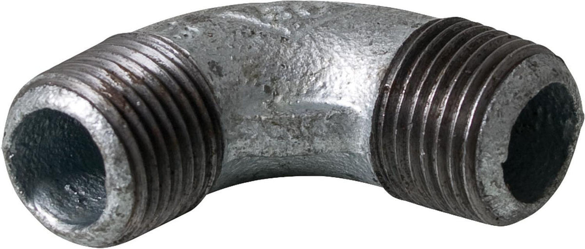 Coude 90° mâle/mâle Type 94 en fonte malléable zinguée