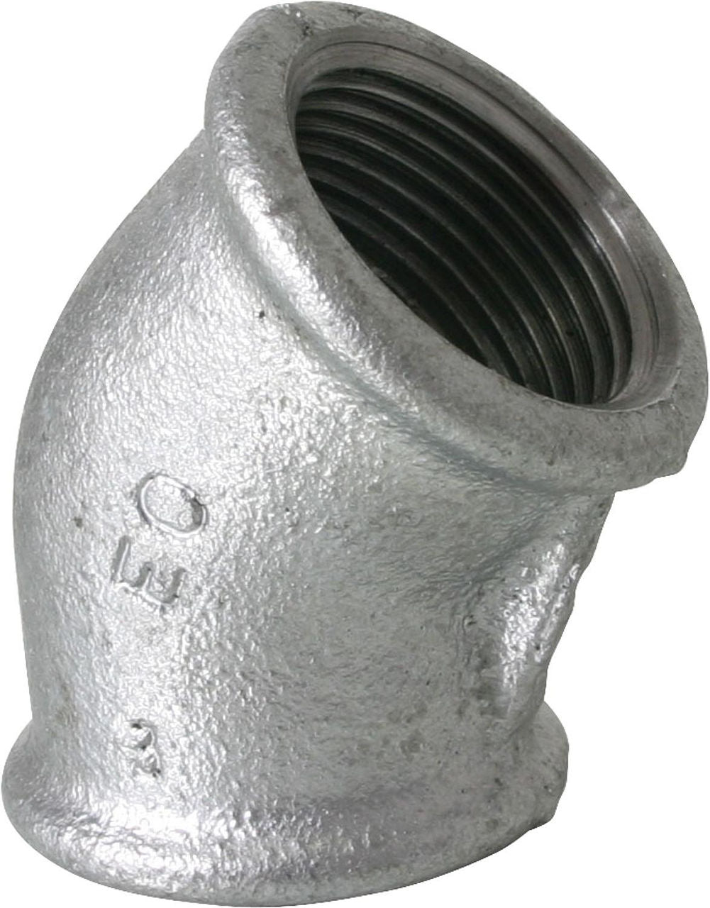 Coude 45° (Femelle x Femelle) Type 120 (fonte malléable zingué)