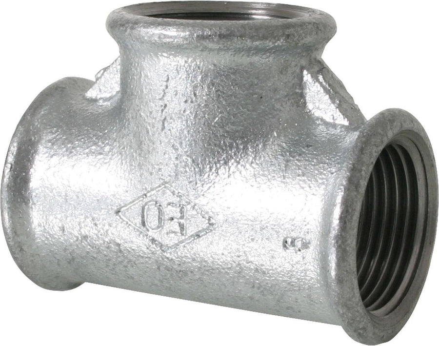Raccord en T type 130 en fonte malléable zinguée