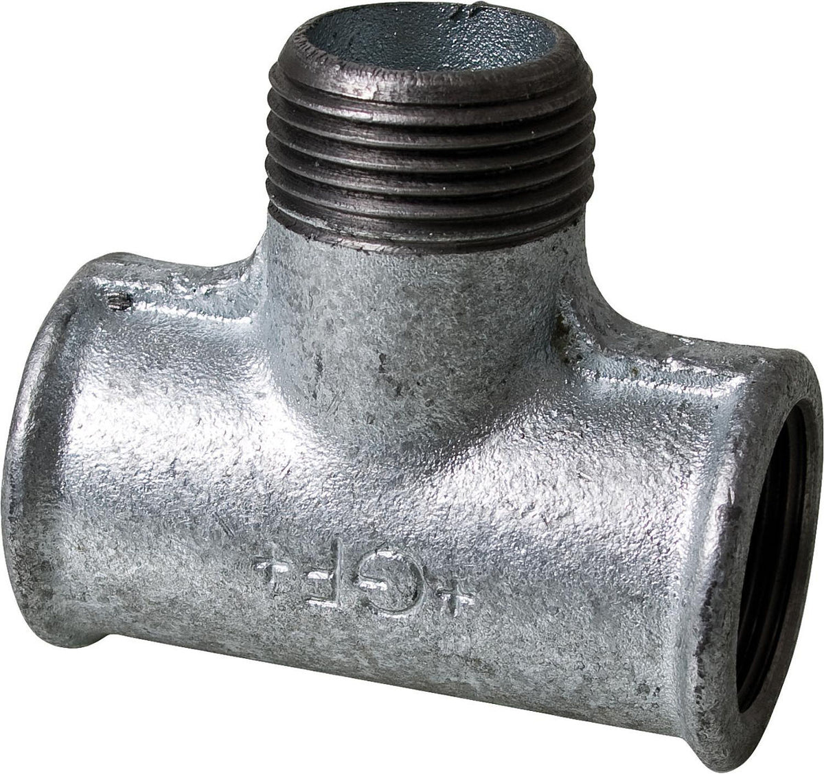 Té (FF x Mâle x FF) Type 133 (fonte malléable zingué)