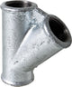 Pièce en T 45° (Femelle/femelle) Type 165 (fonte malléable zingué)
