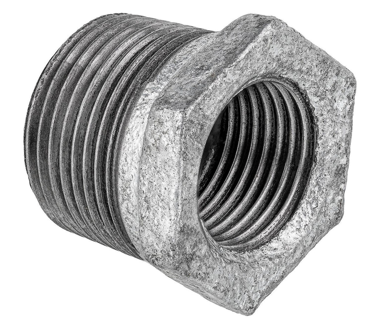 Reduzierstück Stecker/Buchse Typ 241 aus verzinktem Temperguss