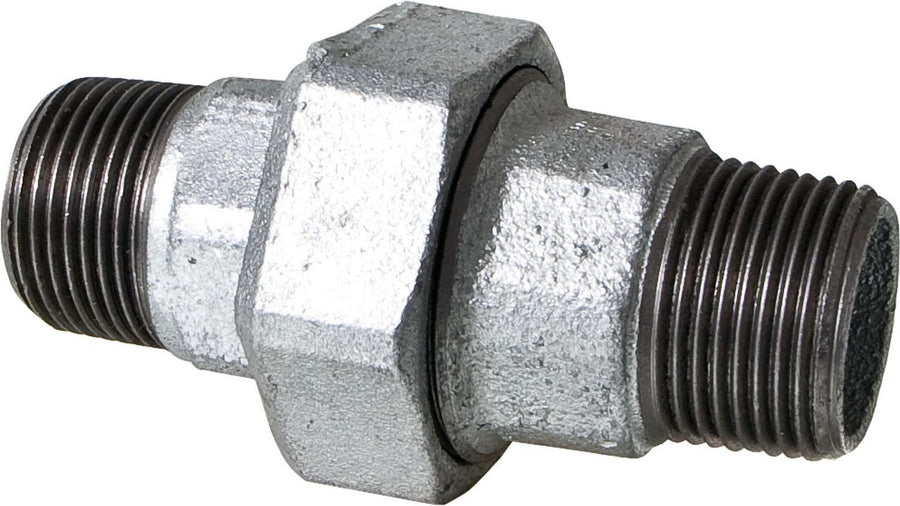 Raccords vissés (Mâle x Mâle) Type 344 (fonte malléable zingué)