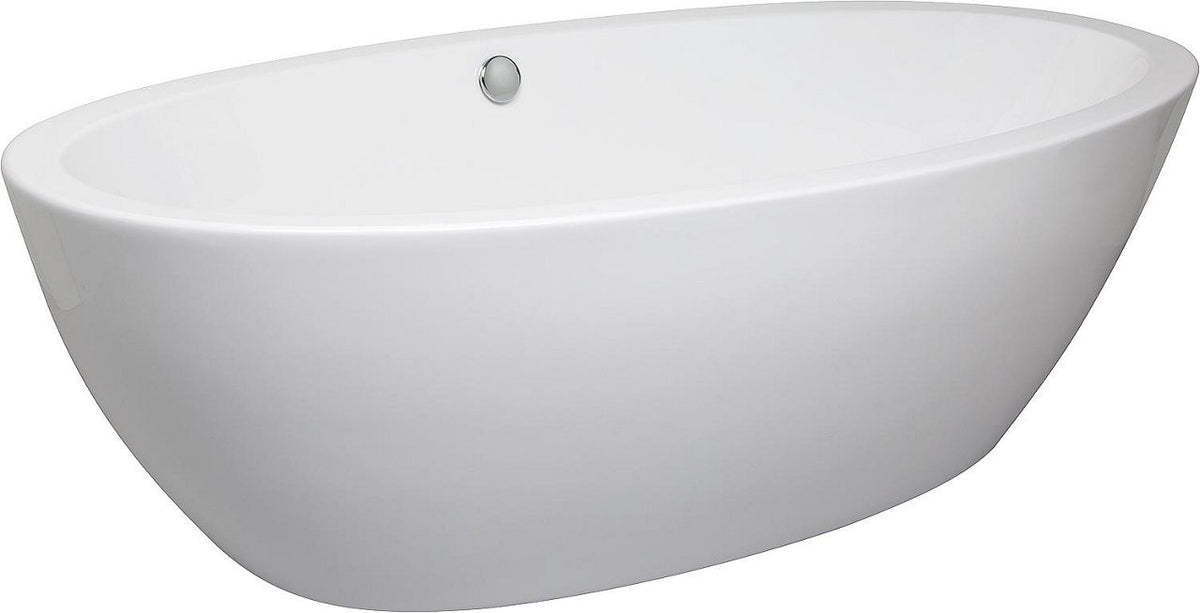 Baignoire Eimo îlot l×h×p : 1900×600×940 mm pose libre volume 275 l acrylique blanc
