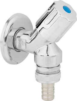Robinet de machine à laver 1/2" avec évent et clapet anti-retour type 32 chromé