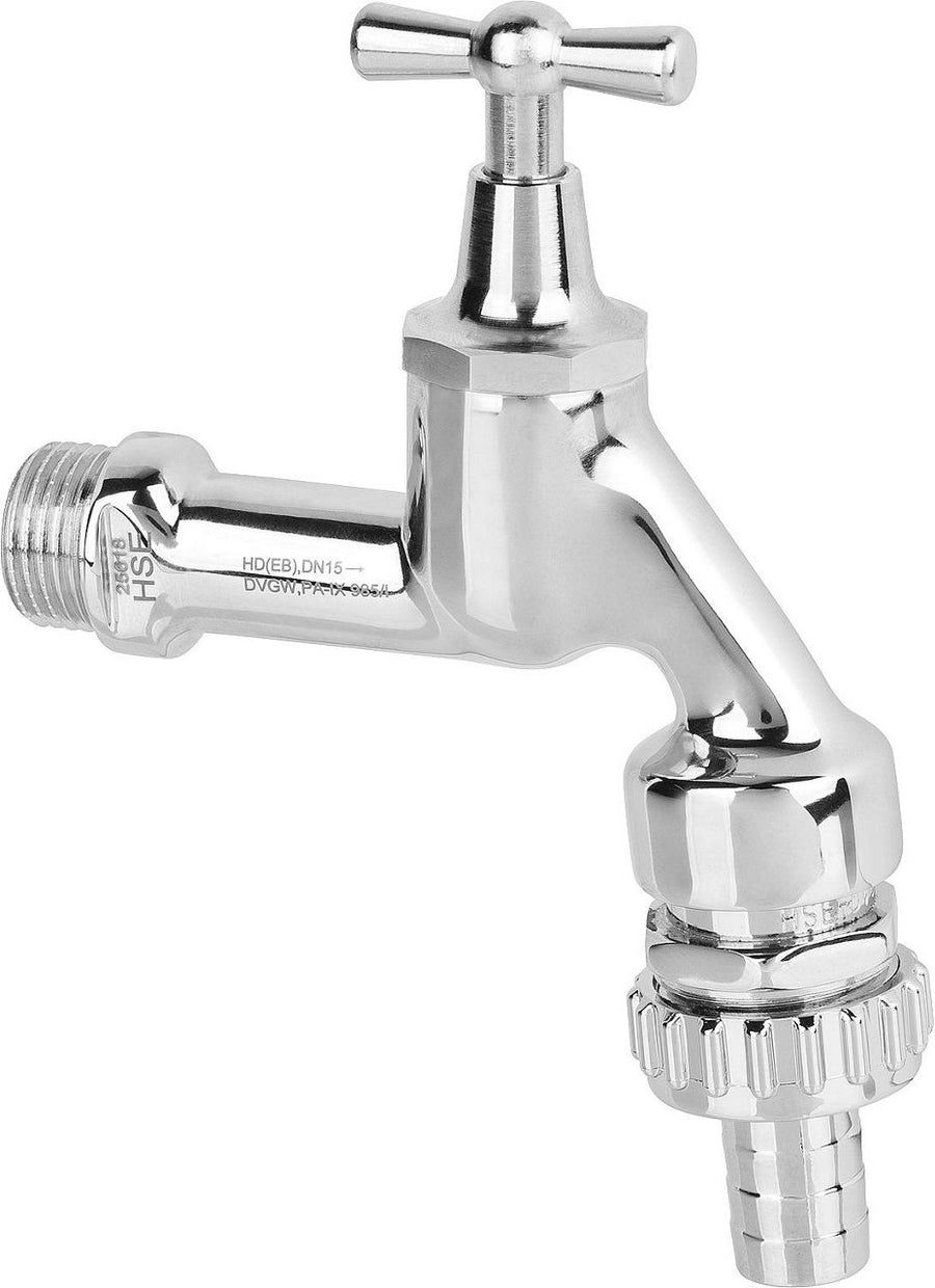 Robinet d'arrosage en laiton avec clapet anti-retour et aérateur