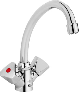 Mélangeur de lavabo Evenes Etou saillie 134mm chromé