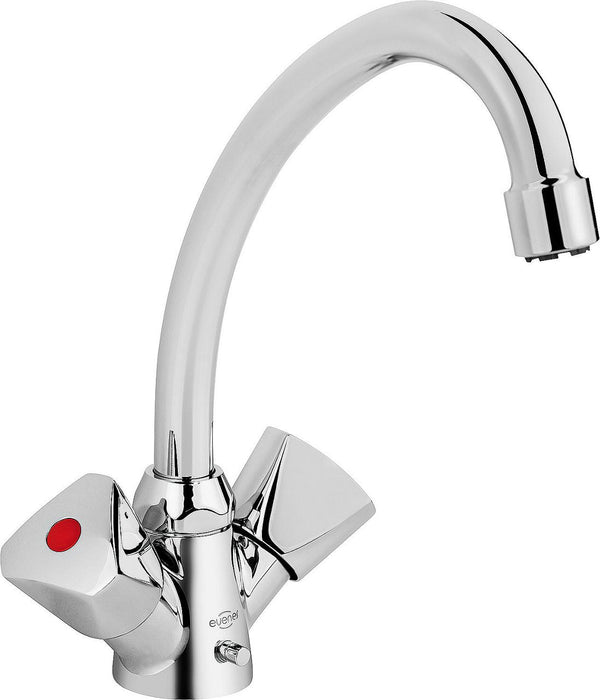 Mélangeur de lavabo Evenes Etou saillie 134mm chromé