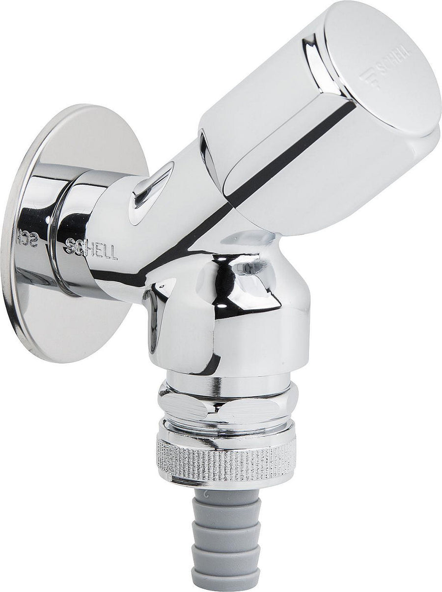Robinet machine à laver rapide 1/2" chromé - avec clapet anti-retour et soupape anti-vide DIN-DVGW