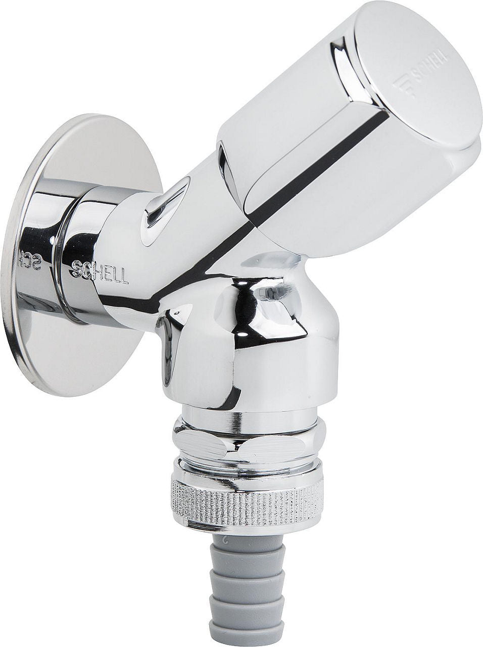 Robinet machine à laver rapide 1/2" chromé - avec clapet anti-retour et soupape anti-vide DIN-DVGW