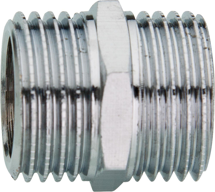 Raccord double chromé