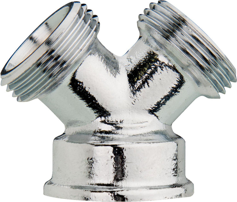 Raccord chromé en Y 1 x 3/4" F / 2 x 3/4" M