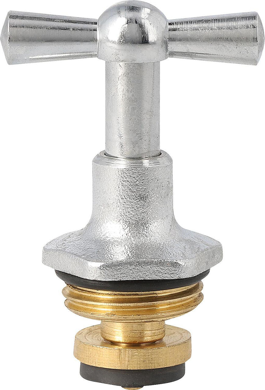 Tête de robinet de rechange 1/2" pour robinet de purge 1/2" chromé, poli