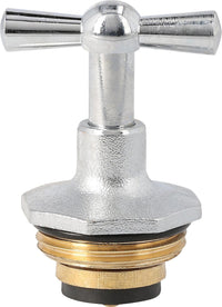 Tête de robinet de rechange 3/4" pour robinet de purge chromé poli