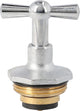 Tête de robinet de rechange 3/4" pour robinet de purge chromé poli