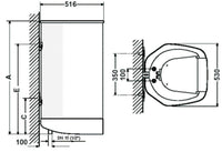 Réservoir mural SX 50-120 litres 230/400 V
