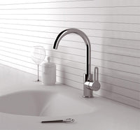 Mitigeur de lavabo Evenes Enzan Nero saillie 126mm noir mat