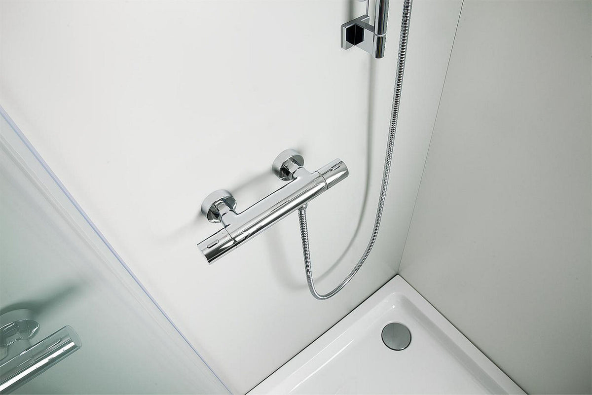 Thermostatique douche apparent Enzan saillie 79 mm chromé