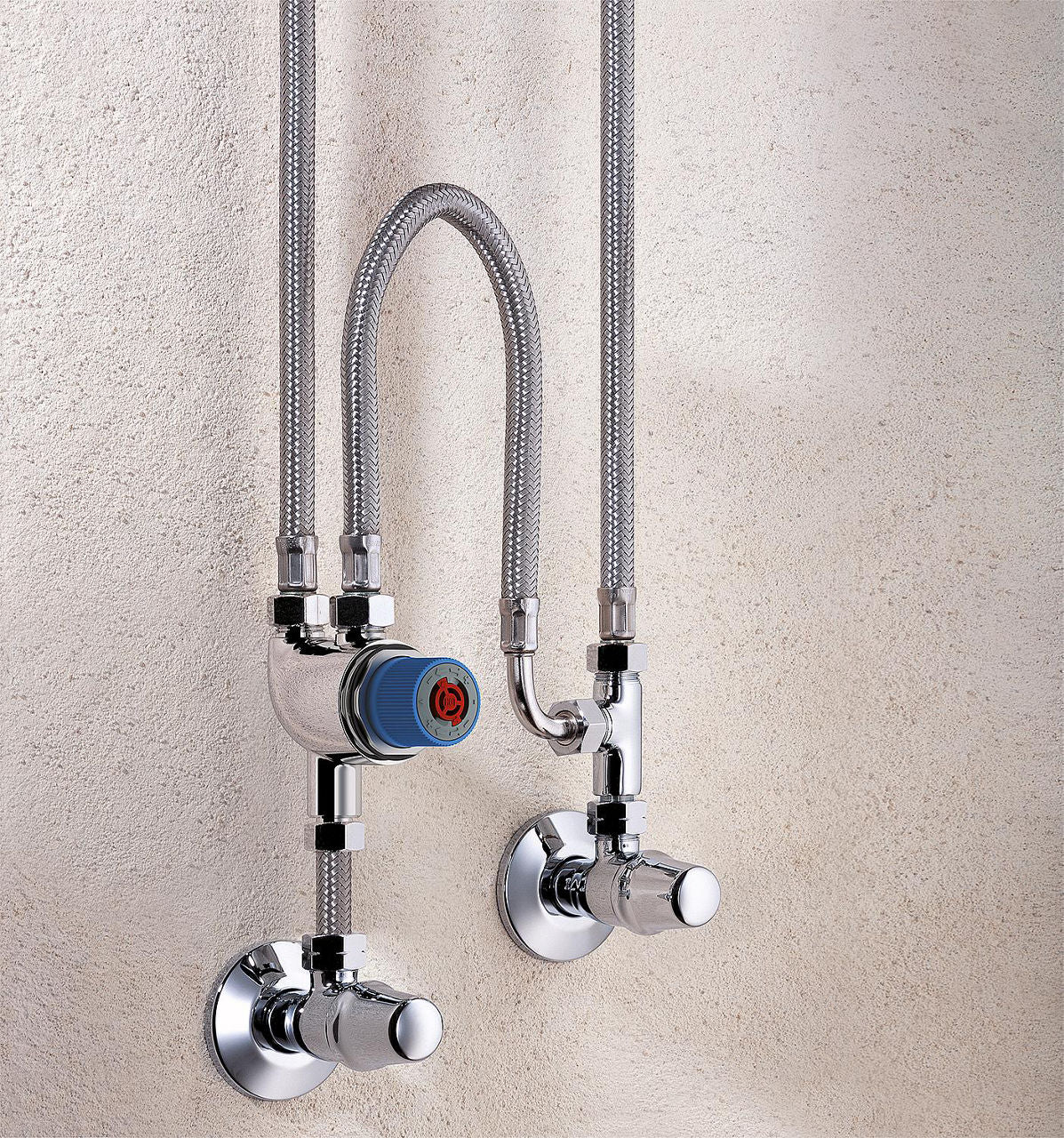 Thermostat de robinet d'équerre Grohe Grohtherm Micro avec kit de raccordement