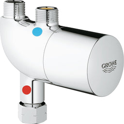 Thermostat de robinet d'équerre Grohe Grohtherm Micro avec kit de raccordement