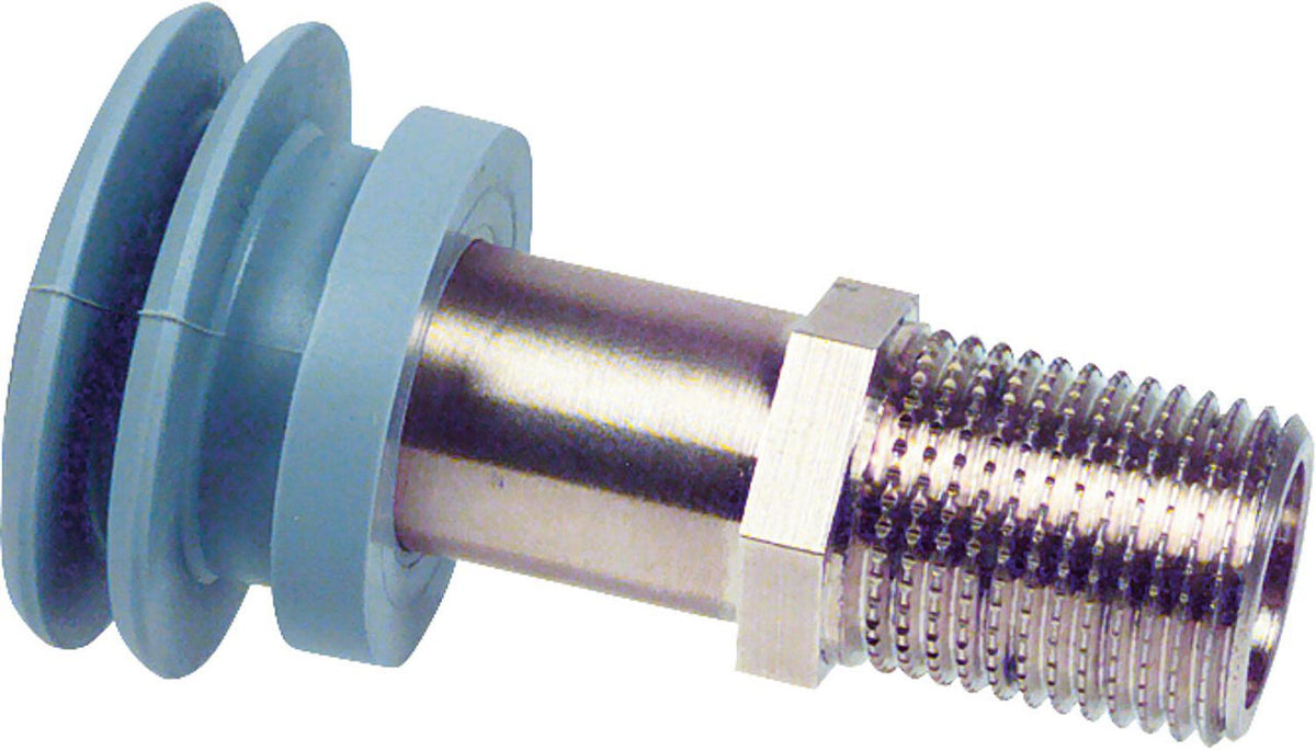 Garniture d'alimentation pour urinoir 1/2" avec joint à lèvre, laiton, grise