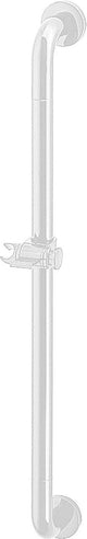 Barre de douche en nylon Blanc 19 Longueur : 800 mm / fixation incluses