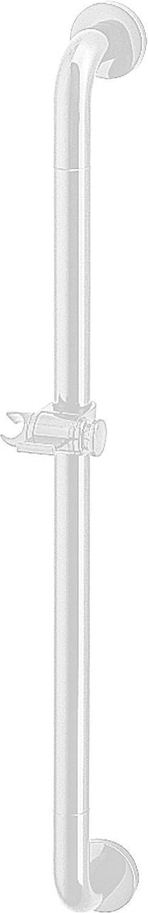 Barre de douche en nylon Blanc 19 Longueur : 800 mm / fixation incluses