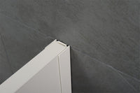 Cloison de séparation pour urinoir Standard, sur pied, 500×1100×28 mm, blanche - vue 5