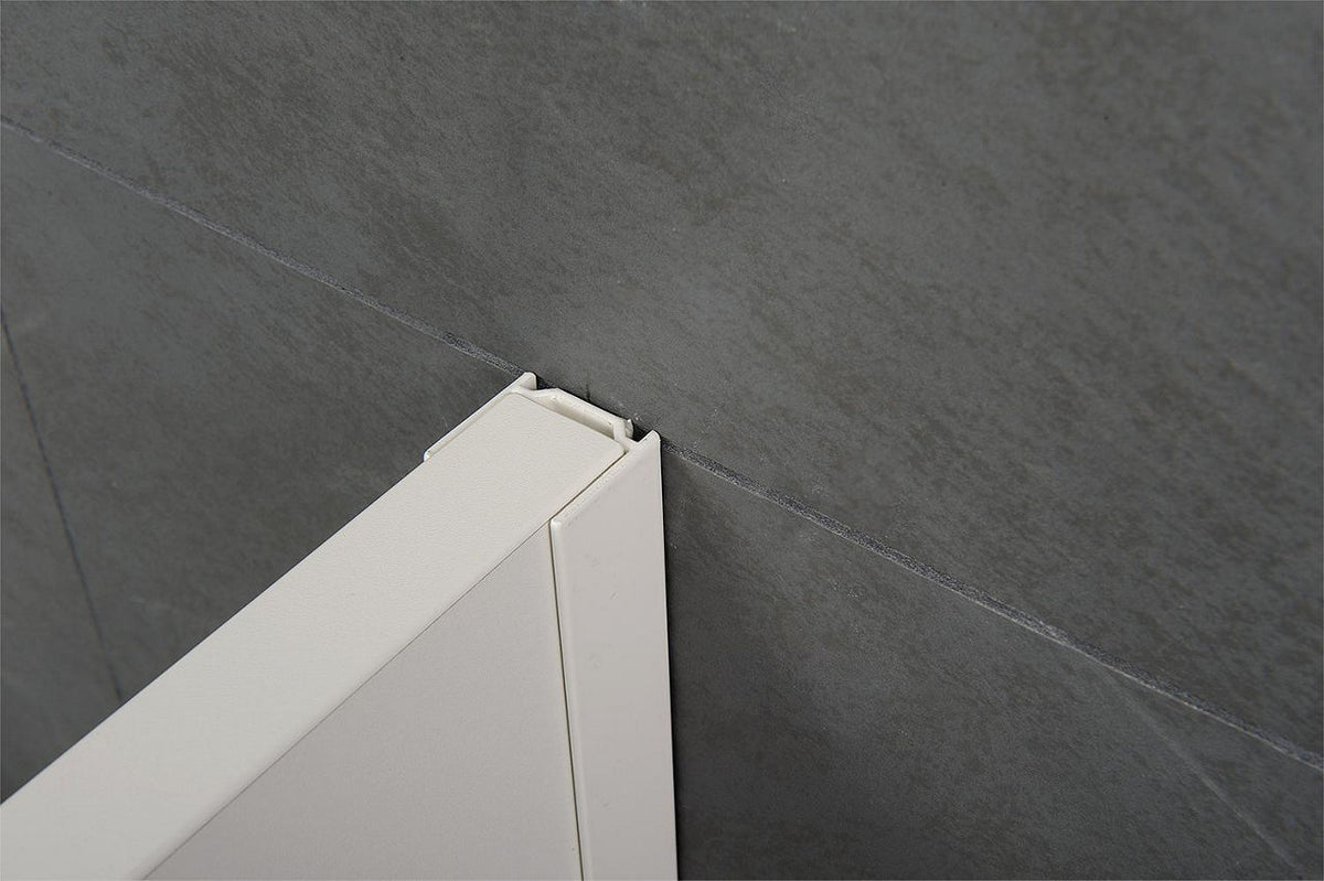 Cloison de séparation pour urinoir Standard, sur pied, 500×1100×28 mm, blanche - vue 5