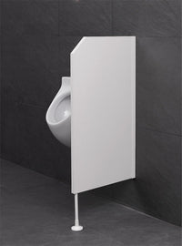 Cloison de séparation pour urinoir Standard, sur pied, 500×1100×28 mm, blanche - vue 2
