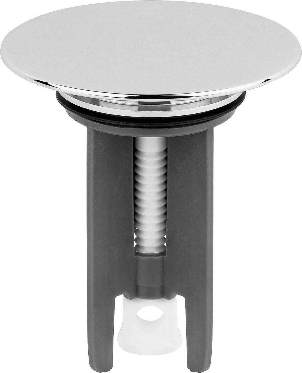 Bouchon excentré universel 1 1/4" plaque laiton chromé