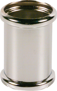 Double manchon Laiton chromé 32 x 32 mm, avec 2 joints toriques