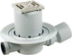Bonde de sol pour salle de bain avec cadre 100 mm, DN 50 horizontal