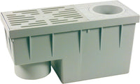Caisse de décantation d'eau de pluie pour tuyaux 75-100 mm 380x155x200 mm vertical DN 100
