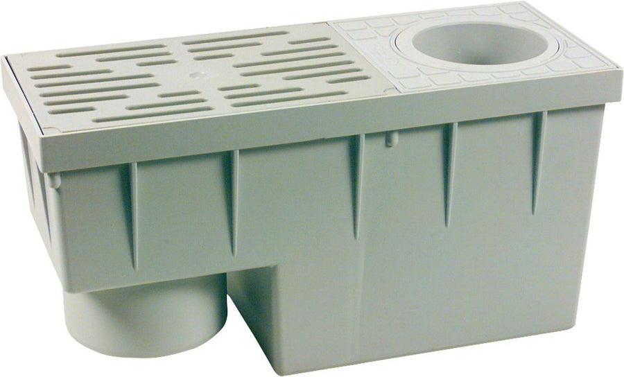 Caisse de décantation d'eau de pluie pour tuyaux 75-100 mm 380x155x200 mm vertical DN 100