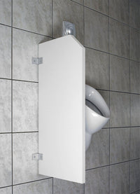 Cloison de séparation pour urinoir Standard, suspendue, 400×900×28 mm, blanche - vue 5