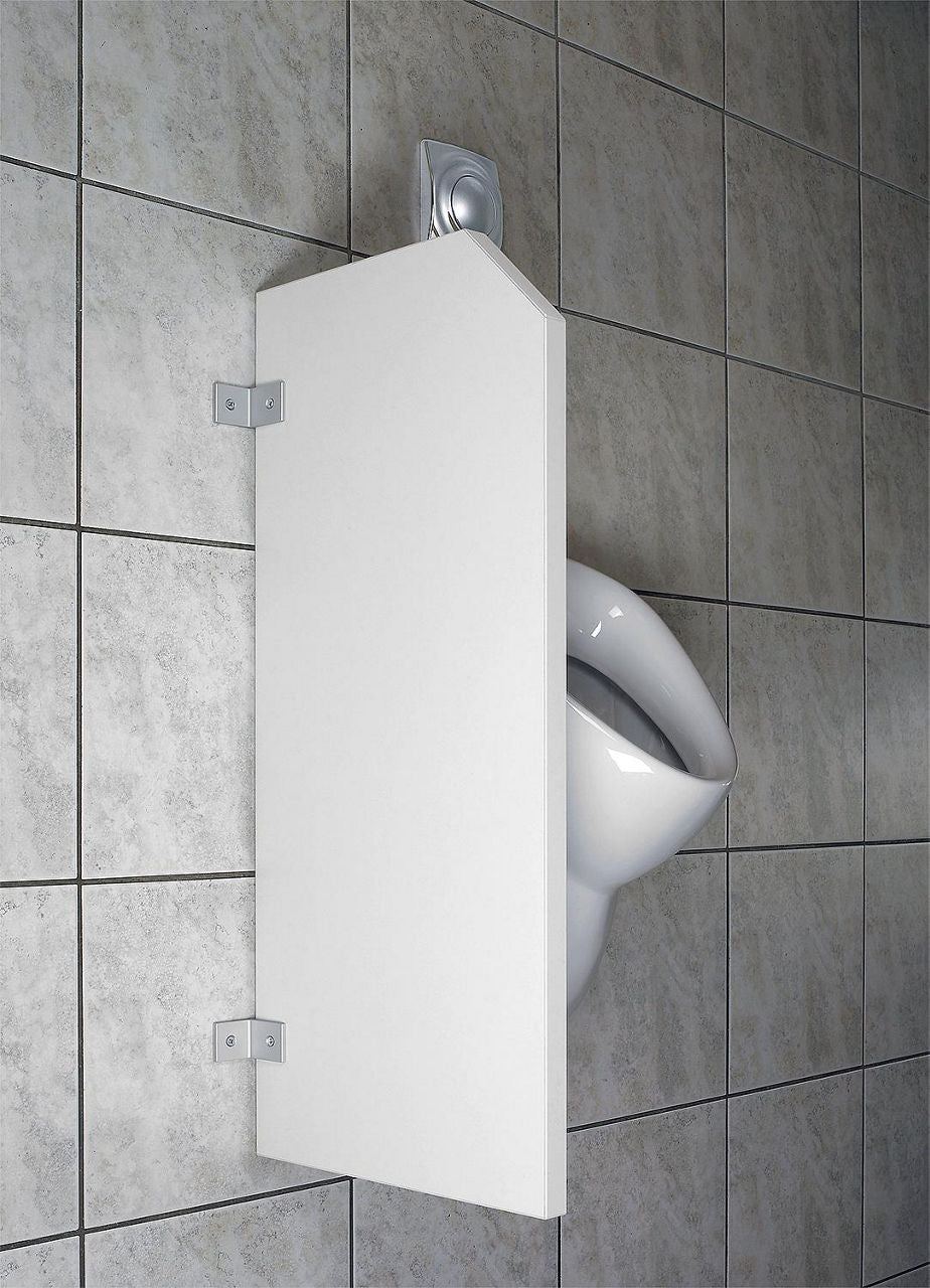 Cloison de séparation pour urinoir Standard, suspendue, 400×900×28 mm, blanche - vue 5