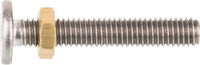 Vis d'ajustage en laiton brut M6 avec écrou pour bouchon excentrique 93 073 06