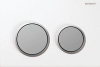 Plaque de commande Geberit Omega 20, pour rinçage double touche