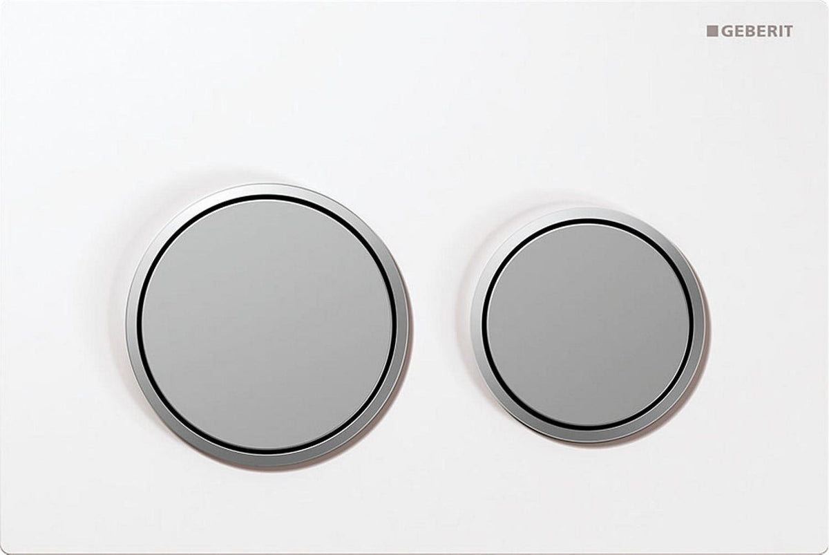 Plaque de commande Geberit Omega 20, pour rinçage double touche