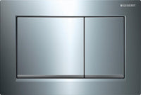 Plaque de commande Geberit Omega 20 Square, rinçage à 2 quantités