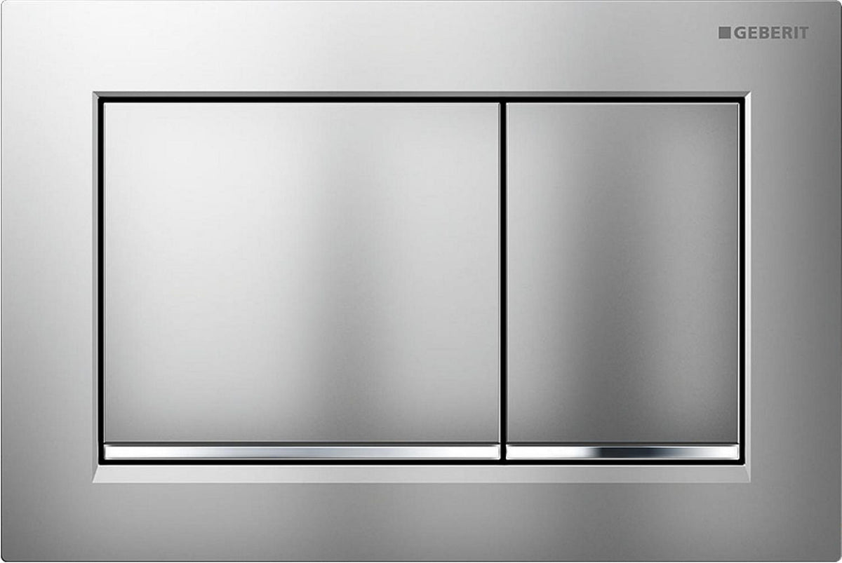 Plaque de commande Geberit Omega 20 Square, rinçage à 2 quantités