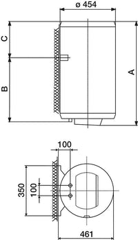 Chauffe-eau électrique résistant à la pression TG, 30 - 150 Ltr