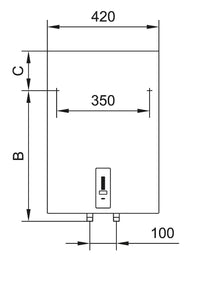 Accumulateur d'eau chaude Electrique 80 litres type OTG 80 S EVENES